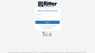 
                            10. Ritter Communications: Login