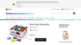 
                            10. Ritter Sport Quadrettis bei Selecta online bestellen