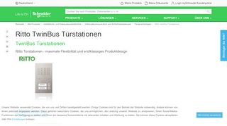 
                            8. Ritto TwinBus Türstationen | Schneider Electric