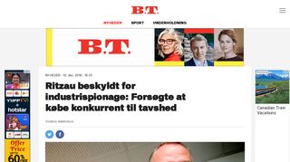 
                            8. Ritzau beskyldt for industrispionage: Forsøgte at købe ... - BT