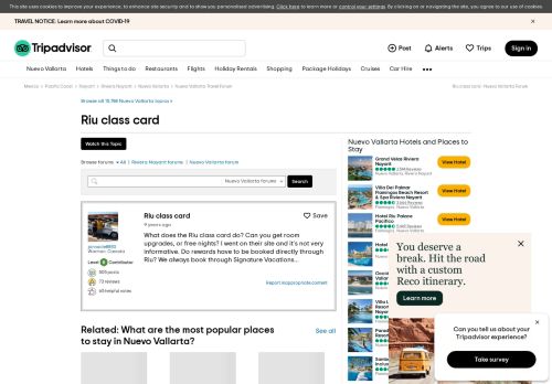 
                            8. Riu class card - Nuevo Vallarta Message Board - TripAdvisor