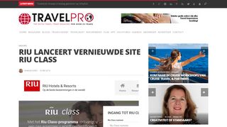 
                            12. RIU lanceert vernieuwde site RIU Class - TravelPro