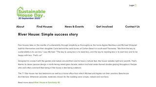 
                            12. River House: Simple success story - Sustainable House Day