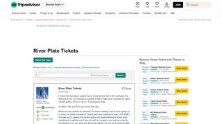 
                            11. River Plate Tickets - Buenos Aires Forum - TripAdvisor