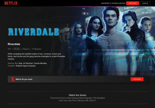 
                            3. Riverdale | Netflix Official Site