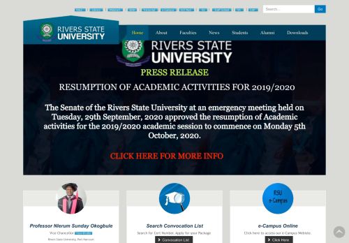 
                            2. Rivers State University of Science and Technology Official Website
