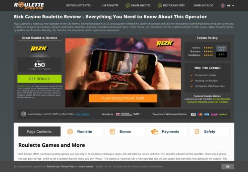 
                            13. Rizk Casino Roulette Review – A Top Choice for Gamblers in the UK