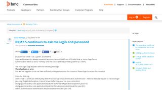
                            10. RKM7.5 continues to ask me login and password | BMC Communities