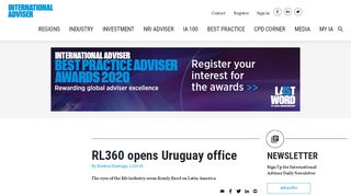 
                            11. RL360 opens Uruguay office | International Adviser