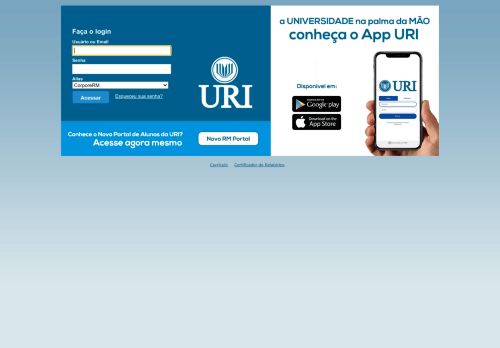 
                            9. RM Portal - Login Versão 12.1.21.187