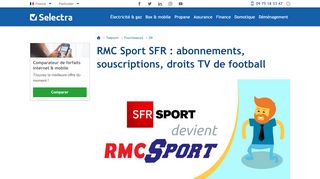 
                            13. RMC SPORT : le bouquet sport de SFR qui remplace SFR ...