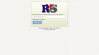 
                            2. RMS Students' Portal - Landing Page