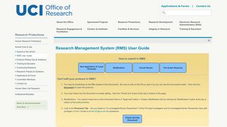 
                            10. RMS User Guide - Office of Research - UCI