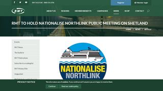
                            8. RMT to hold Nationalise Northlink public meeting on Shetland - rmt