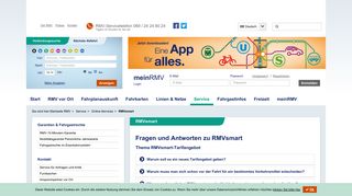 
                            4. RMV.DE - Fragen und Antworten zu RMVsmart