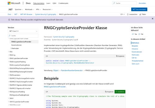 
                            1. RNGCryptoServiceProvider Class (System.Security.Cryptography ...