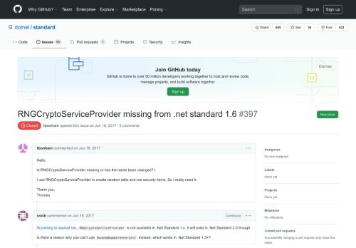 
                            7. RNGCryptoServiceProvider missing from .net standard 1.6 · Issue ...