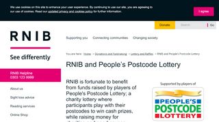 
                            11. RNIB and People's Postcode Lottery - RNIB - See differently