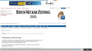 
                            5. RNZ live-App - Rhein Neckar Zeitung