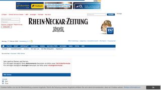 
                            2. RNZ-Online - Rhein Neckar Zeitung