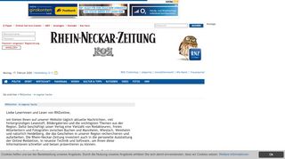 
                            7. RNZonline - In eigener Sache - Rhein Neckar Zeitung