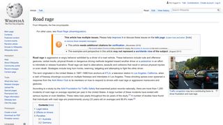 
                            12. Road rage - Wikipedia