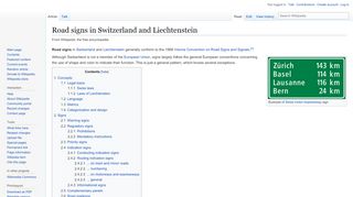 
                            5. Road signs in Switzerland and Liechtenstein - Wikipedia