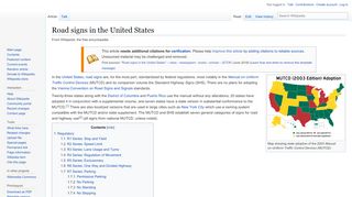 
                            3. Road signs in the United States - Wikipedia