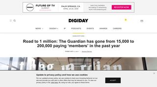 
                            10. Road to 1 million: The Guardian has gone from 15,000 to ...