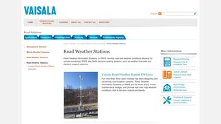 
                            4. Road Weather Stations for remote monitoring - Vaisala