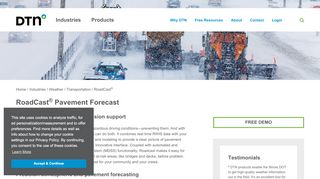 
                            8. RoadCast by DTN. Pavement Profiles + Forecasts + Modeling = Better