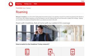 
                            4. Roaming in Turkey - Vodafone