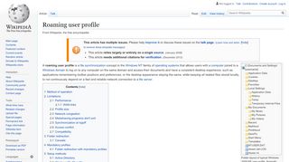 
                            8. Roaming user profile - Wikipedia