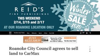
                            13. Roanoke City Council agrees to sell land to CarMax | Roanoke News ...