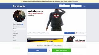 
                            6. Rob Thomas - Home | Facebook