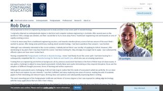
                            8. Robert Duca | Oxford University Department for Continuing Education