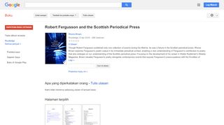 
                            8. Robert Fergusson and the Scottish Periodical Press - Keputusan Buku Google