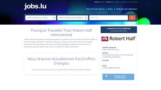 
                            11. Robert Half International - Jobs.lu