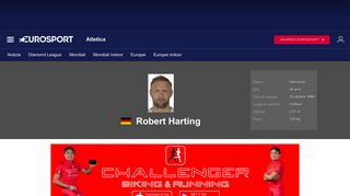 
                            12. Robert Harting - Profilo giocatore - Atletica - Eurosport