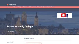 
                            4. Robert Kennedy College in Switzerland - Courses - ...