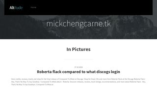 
                            12. Roberta flack compared to what discogs login download