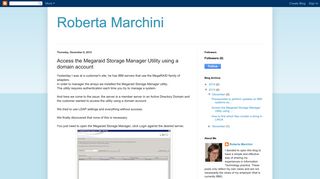 
                            3. Roberta Marchini: Access the Megaraid Storage Manager Utility using ...