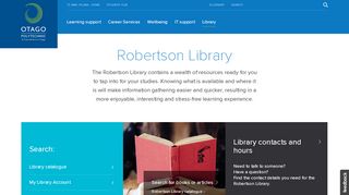 
                            3. Robertson Library » Otago Polytechnic