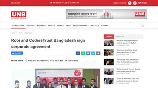 
                            9. Robi and CodersTrust Bangladesh sign corporate agreement