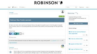 
                            2. Robinson Stars Punkte sammeln - Robinson Community