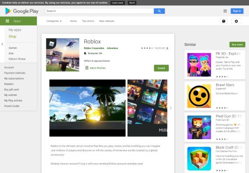 
                            6. Roblox - Aplikasi di Google Play