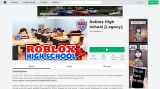 
                            3. Roblox High School - Roblox