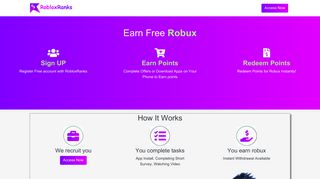 
                            6. Roblox Ranks :- Earn Free Robux Daily Legaily - Join Now!