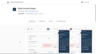 
                            7. Robô Investe Helper - Google Chrome