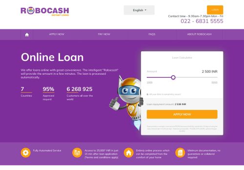 
                            12. Robocash.in: Apply For Online Loans Up To ₹25.000